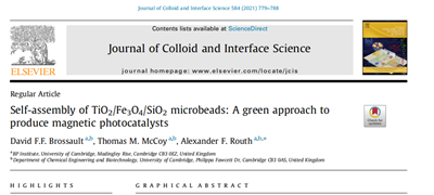 英文文獻Self-assembly of TiO2-Fe3O4-SiO2 microbeads