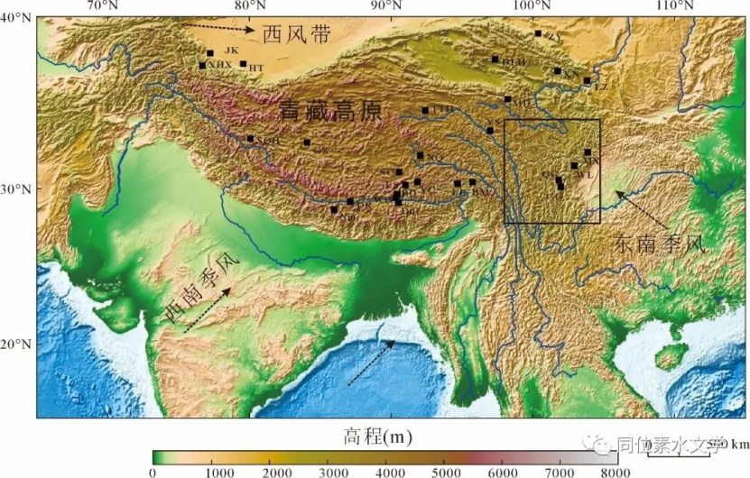 【熱點Focus】李捷、龐忠和《中國科學》：青藏高原降水同位素高程梯度