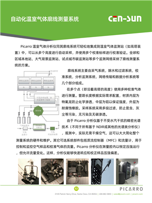 自動化溫室氣體廓線測量系統(tǒng)
